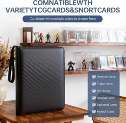 9 Pocket Card Binder,Premium Zip Trading 720 Double Sided Pocket - Image 4