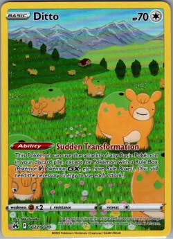 Ditto GG22/GG70 Crown Zenith: Galarian Gallery - Pokemon Card - NM - Image 1