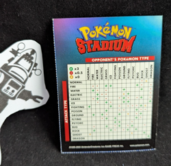 2000 Nintendo Power Pokemon Stadium Mewtwo and Blockbuster Insert Cards - Image 5