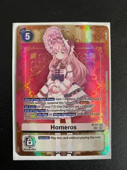 Digimon Card Game Homeros BT24-102 Time Stranger SEC Foil NM - Image 1