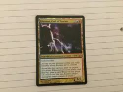 MTG JOURNEY INTO NYX - KERANOS, GOD OF STORMS (MYTHIC) 151/165 NON FOIL - Image 1