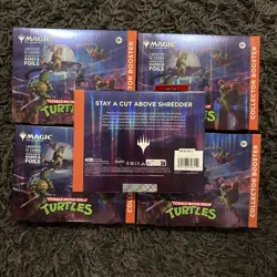 MTG Teenage Mutant Ninja Turtles Collector Booster Pack Magic (5 Boxes!) - Image 2