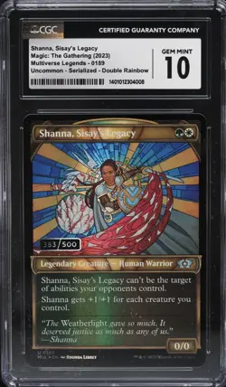 Shanna Sisay's Legacy Foil Serial Numbered /500 March of the Machine Cgc 10 Mint - Image 1