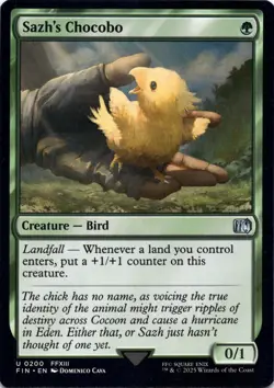 Sazh's Chocobo Final Fantasy Magic MTG NM - Image 1