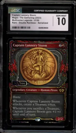Magic MTG Captain Lannery Storm Serialized 383/500 #0150 CGC 10 Gem Mint - Image 1