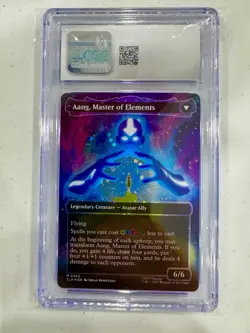🪨💨🌊🔥 MTG: TLA English Avatar Aang, Master of Elements Raised Foil CGC 9 - Image 2