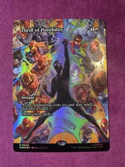 Thrill of Possibility (Borderless) Marvel Universe Eternal-Legal Foil MTG NM - Image 1