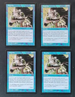 4 x MTG Impulse Visions Magic the Gathering Playset NM Unplayed See Pics - Image 1