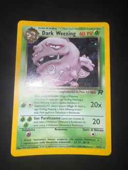 Carta Pokemon Dark Weezing 14/82 Set Team Rocket Holo Condizione Good+ - Image 1