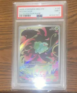 2025 Pokemon MEG EN-MEGA EVOLUTION - ILLUSTRATION RARE #133 BULBASAUR PSA 9 - Image 1