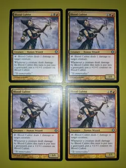 Blood Cultist x4 Shards of Alara 4x Playset Magic the Gathering MTG - Image 1