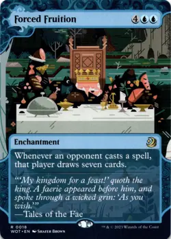 MTG Forced Fruition Wilds of Eldraine: Enchanting Tales NM R Magic - Image 1