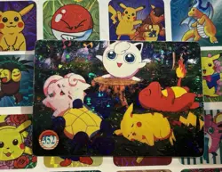 Pokemon Jigglypuff Vintage Pocket Monsters Vending HOLO Prism Sticker 98 Bandai - Image 2
