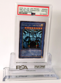Obelisk the Tormentor jmp-en004 Ltd Ed (PSA 10) Prismatic-Secret Rare Yu-Gi-Oh! - Image 1