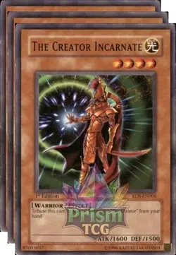 X3 Playset 1st Ed The Creator Incarnate RDS-EN006 Yugioh - Image 1