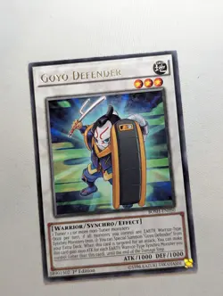 Goyo Defender BOSH-EN050 Rare 1st Edition YuGiOh TCG Card - Image 1