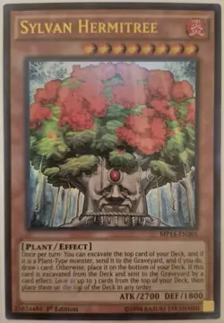 YuGiOh Sylvan Hermitree Ultra Rare 1st Edition MP14-EN201 - Image 1