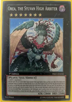 YuGiOh Orea, the Sylvan High Arbiter Secret Rare PRIO-EN050 NM - Image 1