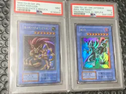 Yu-Gi-Oh 1999 Super War-Lion & Zera ultra rare PSA9 - Image 1