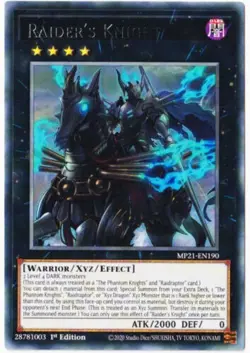Raider's Knight - MP21-EN190 - Rare 1st Edition - Yugioh - Image 1