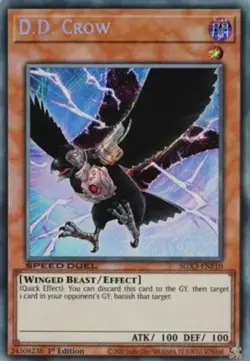 D.D. Crow - SGX3-ENF10 - Secret Rare - 1st Edition Near Mint Yugioh Card - Image 1