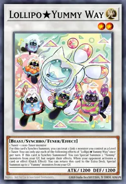 Yugioh JUSH-EN021 - Lollipo Yummy Way - Super Rare - Image 1