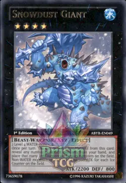 1st ed Snowdust Giant rare ABYR-EN049 Yugioh - Image 1