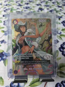 Ms. All Sunday (SP) OP04-064 Wings of The Captain Foil English One Piece TCG - Image 1