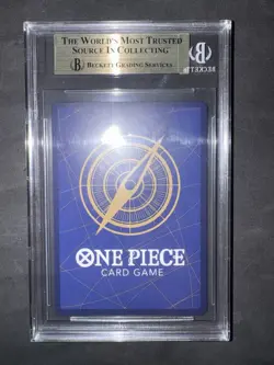 2025 ONE PIECE JAPANESE RED MANGA ALTERNATE ART OP13-118 MONKEY D. LUFFY BGS 10 - Image 2