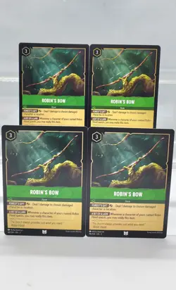 Disney Lorcana Robin's Bow 98/204 4 Cards Playset Into the Inklands - Image 1