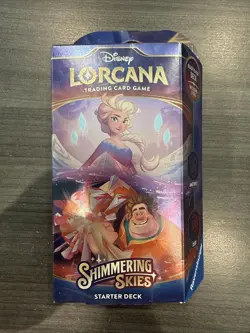 Shimmering Skies Starter Deck Disney Lorcana Amethyst Ruby Sealed - Image 1
