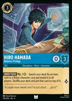Hiro Hamada - Robotics Prodigy (145) Azurite Sea Disney Lorcana - Image 1