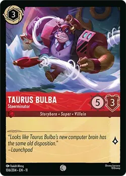 Disney Lorcana TCG Winterspell Taurus Bulba - Steerminator Common 106/204 FOIL - Image 1