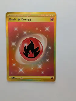 Fire Energy - 284/264 - Pokemon Fusion Strike Sword & Shield Secret Rare Card NM - Image 1