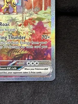 Pokemon TCG Temporal Forces Raging Bolt EX 208/162 Special Illustration - Image 5