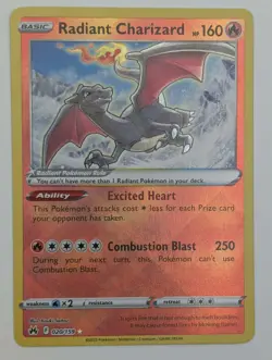 Pokemon Sword & Shield Crown Zenith: RADIANT CHARIZARD - 020/159 - RARE - NM - Image 1