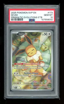 2025 POKEMON SVP PRISMATIC EVOLUTIONS ELITE TRAINER BOX EEVEE PSA 10 - Image 1