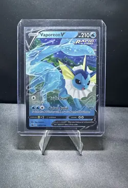 Pokemon Vaporeon V Promo Holo SWSH150 Rapid Strike SWSH Sword & Shield 210HP - Image 1