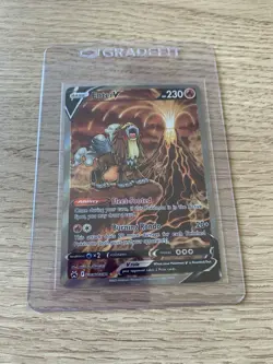 Pokemon Card TCG Entei v Crown Zenith: Galarian Gallery GG36/GG70 Holo Rare - Image 1