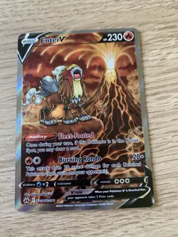 Pokemon Card TCG Entei v Crown Zenith: Galarian Gallery GG36/GG70 Holo Rare - Image 2