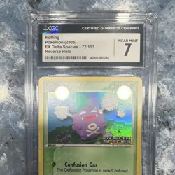 Pokemon Koffing EX Delta Species 72/113 Reverse Holo 2005 Common CGC 7 - Image 2