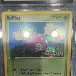 Pokemon Koffing EX Delta Species 72/113 Reverse Holo 2005 Common CGC 7 - Image 3