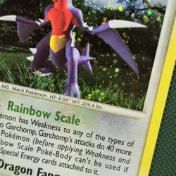 SWIRL 🌀💫 DOUBLE HOLO BLEED ERROR Garchomp 9/123 Mysterious Treasures Pokemon - Image 2