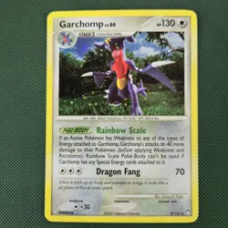 SWIRL 🌀💫 DOUBLE HOLO BLEED ERROR Garchomp 9/123 Mysterious Treasures Pokemon - Image 5