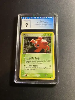 CGC 9 Paras Pokemon Fire Red & Leaf Green 72/112 Reverse Mint - Image 1