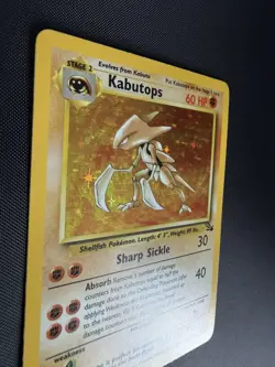 Kabutops Holo Fossil Pokemon 9/62 Rare WOTC English Excellent - Image 3