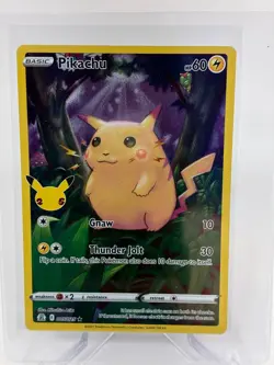 Pokemon 2021 Pikachu 005/025 Celebrations Holo 25th Anniversary - Image 1