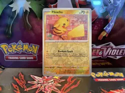 Pokemon - Pikachu 051/162 - Reverse Holo - Temporal Forces - NM/M Fresh Pull - Image 1
