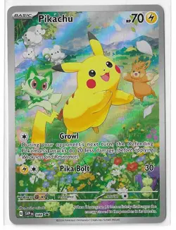 Pikachu SVP 088 Black Star Promo Scarlet & Violet Full Art Holo Pokemon TCG NM - Image 1