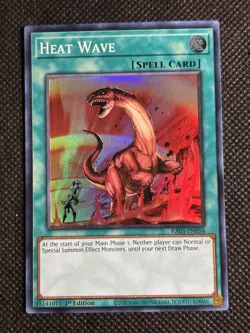 YuGiOh! - Heat Wave RA03-EN058 Super Rare 1st Edition Near Mint - Image 1